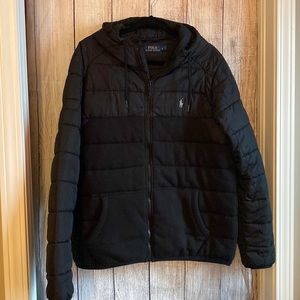 Polo Ralph Lauren Puffer Coat, Black, size L